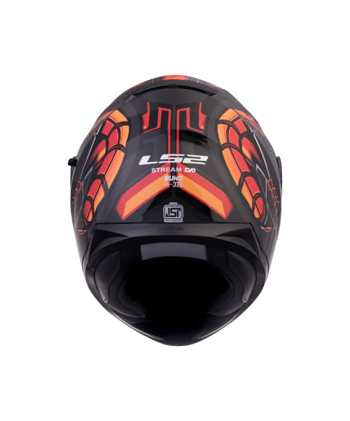LS2 FF320 Stream Evo Zuko With Pinlock Helmet - Gloss Black Hi-Viz Orange