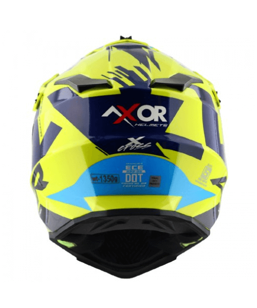 Axor X-CROSS X1 Off Road Helmet -Neon Yellow Blue