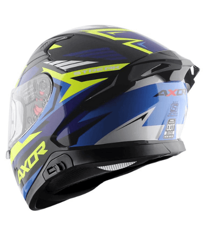 Axor Apex Streak Helmet - Gloss Black Blue