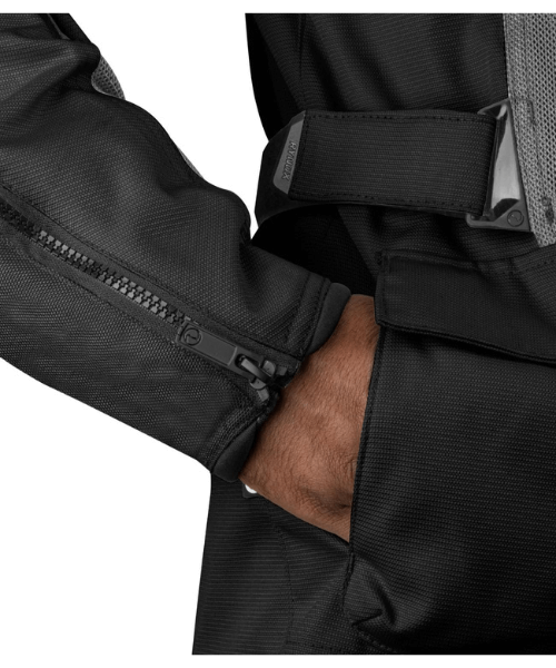 Rynox Stealth Air Pro Riding Jacket - Black Hiviz Green