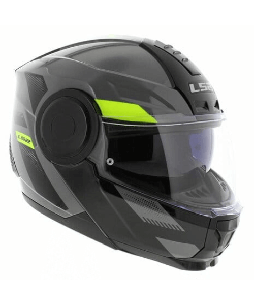 LS2 FF902 Scope Max Nardo Helmet - Gloss Grey Hi-Viz Yellow