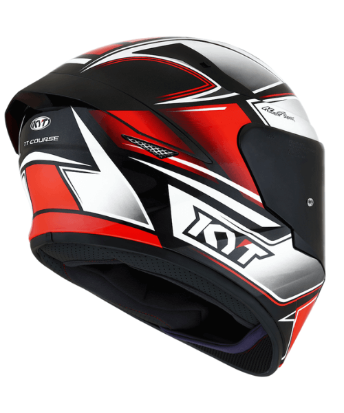 KYT TT-Course Tourist Helmet - Fluo Red