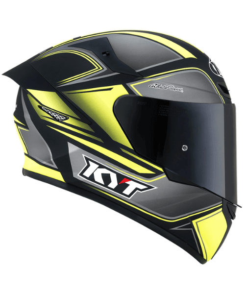 KYT TT-Course Tourist Helmet - Matt Yellow Fluo