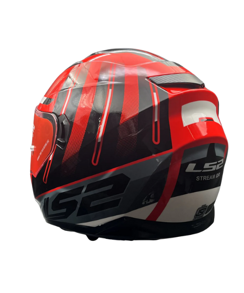 LS2 FF320 Stream Evo Shadow D Ring Helmet - Gloss Red Black White