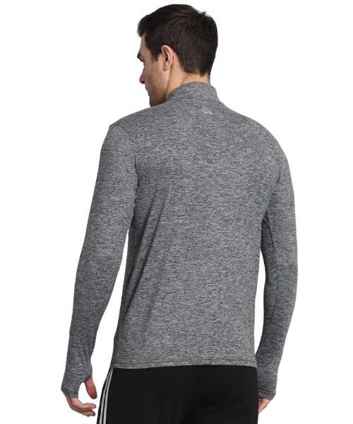 Reccy Men's Nomadic Full Sleeves T Shirt - Charcoal Gray