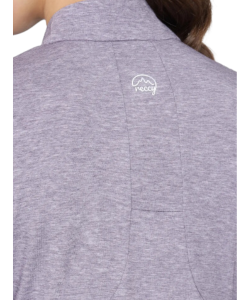 Reccy Women’s Nomadic Full Sleeves T Shirt - Purple Heather