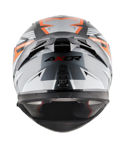 Axor Apex Streak Helmet - Gloss Black Orange