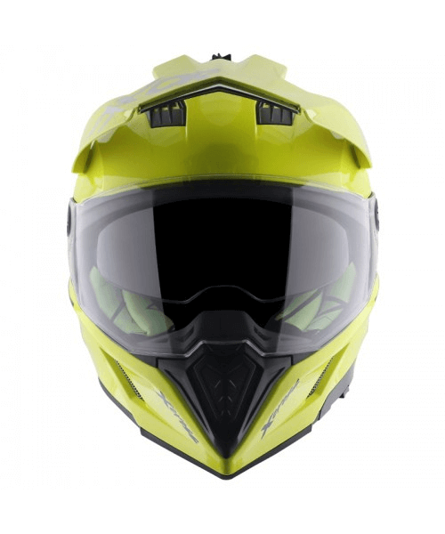 Axor X-Cross Dual Visor Sc Helmet - Neon Yellow Green