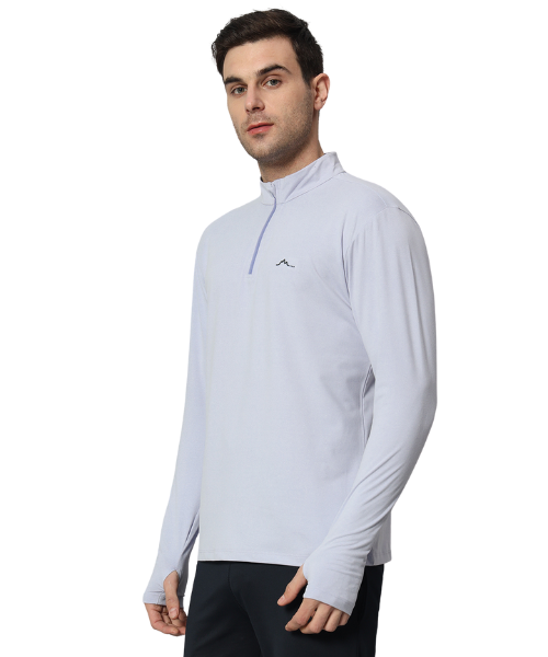 Reccy Men's Nomadic Full Sleeves T Shirt - Lavender