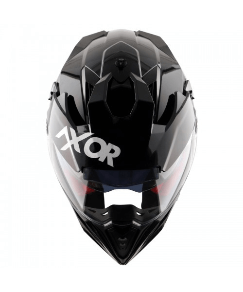 Axor X-Cross Dual Visor Sc Helmet - Black Red