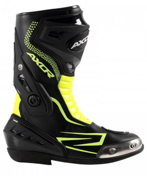 Axor Splitstream Motorcycle Riding Boots - Black Neon Green