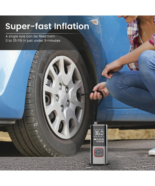 Portronics Vayu 2.0 Portable Tyre Inflator