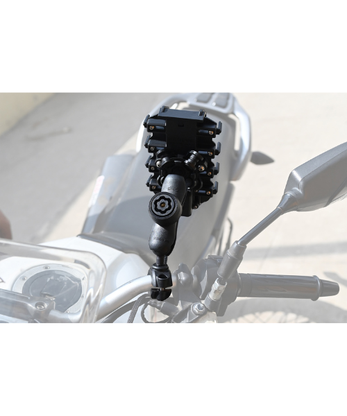 Maddog Mobile Phone Holder with 25W Charger Vibration Damper and Anti Theft Lock - Claw X