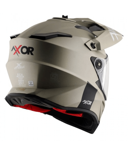 Axor X-Cross Dual Visor Sc Helmet - Nickel Red