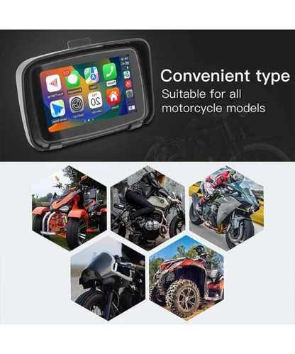 Fahren Motorcycle GPS CarPlay Android Auto Screen - Quick Release - Q1