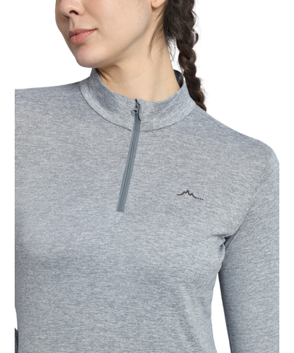 Reccy Women's Nomadic Full Sleeves T Shirt - Silver Gray