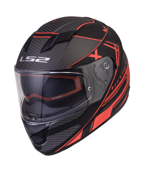 LS2 FF320 Stream Evo Level Helmet with Pinlock - Matt Black Red