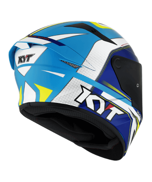 KYT TT-Course Grand Prix Helmet - White Light Blue