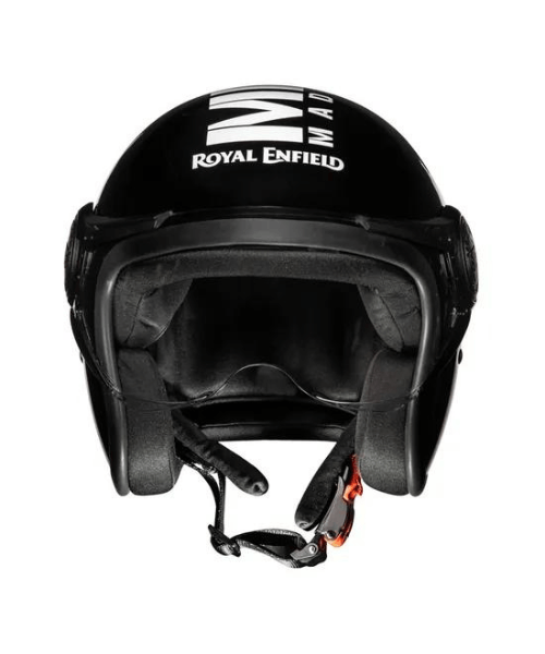 Royal Enfield Jet Open Face MLG Helmet - Gloss Black
