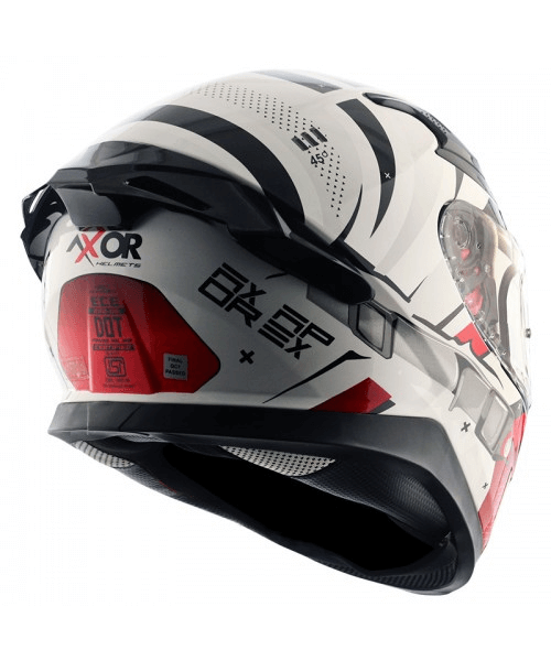 Axor Apex Hex-2 Helmet - White Red