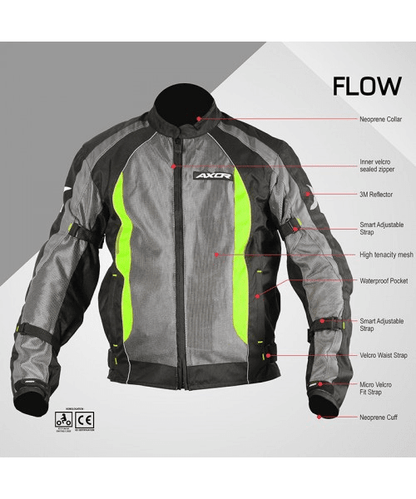 Axor Flow Riding Jacket - Neon Green