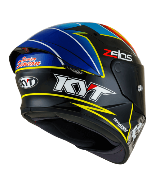 KYT TT-Course Xavier Simeon Endurance Champion Replica Helmet - Blue Black