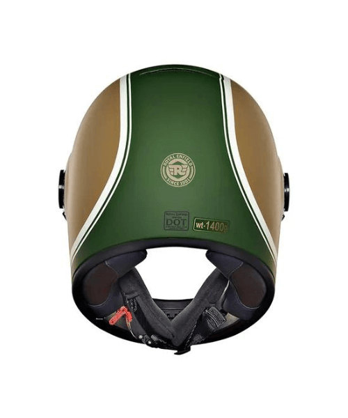 Royal Enfield Drifter V2 Big Stripe Helmet - Matt Desert Storm