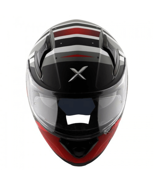 Axor Apex Hex-2 Helmet - Dull Cool Grey Red