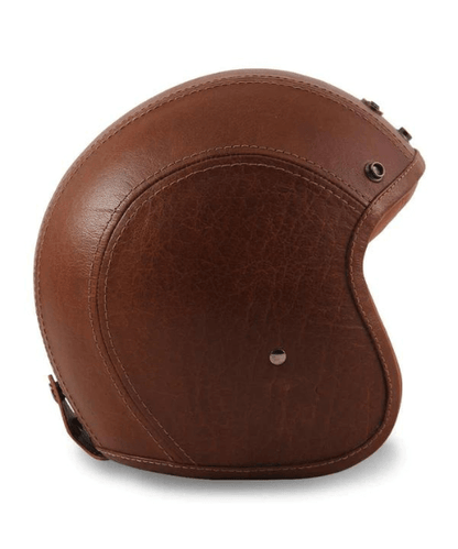 Vardenchi Leather Head Half Face Helmet