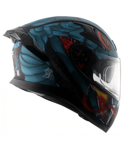 Axor Apex Venomous D/V Helmet - Dull Black Matt Blue