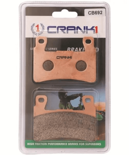 Crank1 Fully Sintered H2 Series Brake Pads for Hyosung T7 - Front (2009-15)