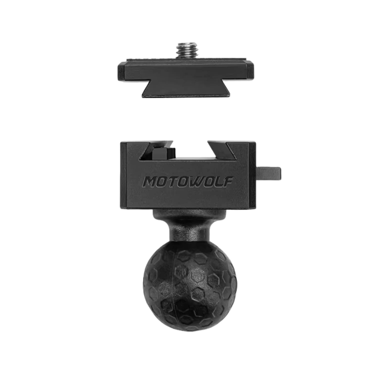 Motowolf Action Camera Quick Release 1/4 Thread Adapter with Ball Head