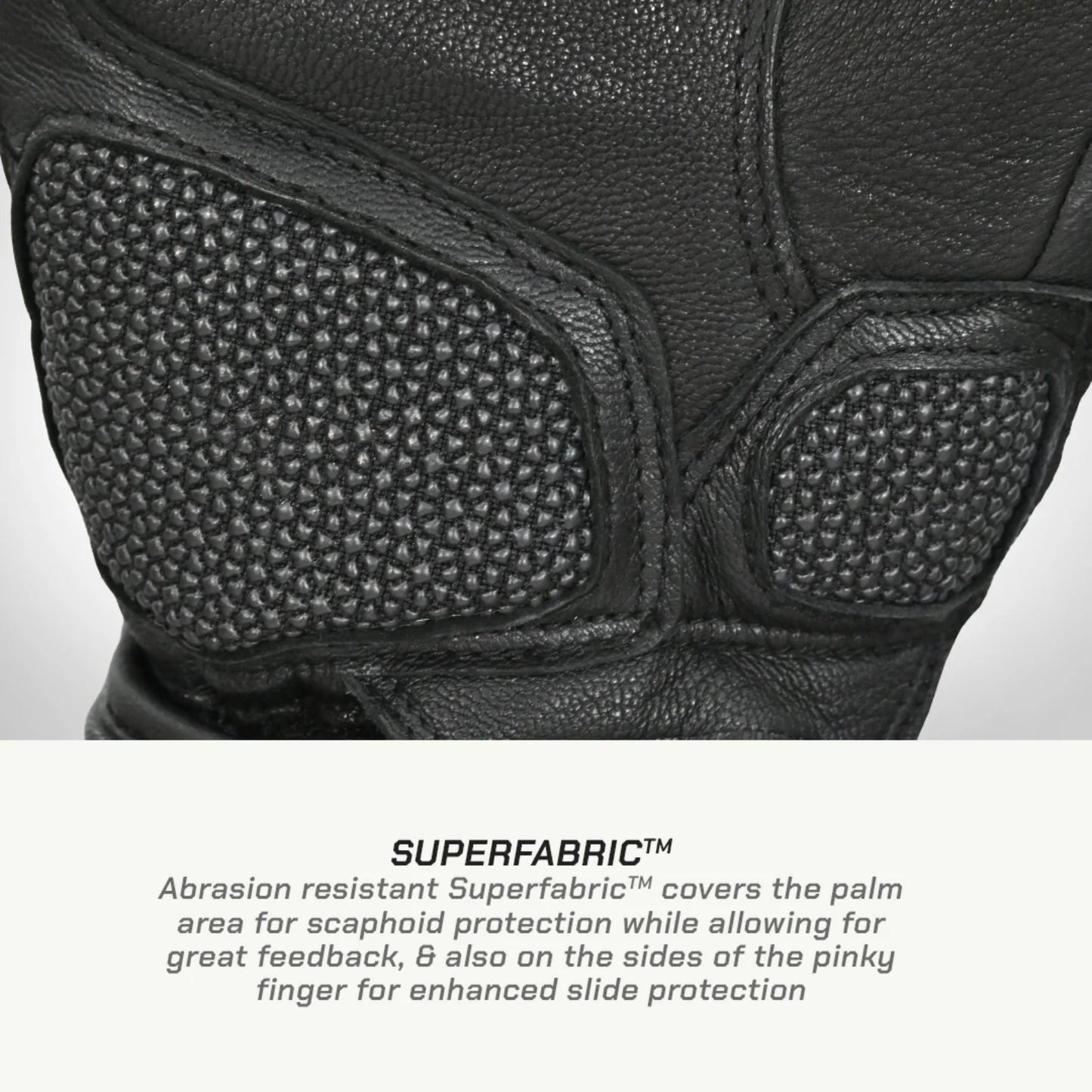 Viaterra Kruger 2 Full Gauntlet Motorcycle Riding Gloves - Black