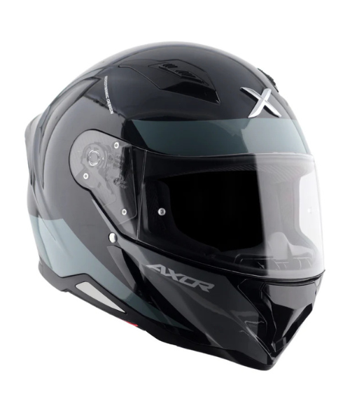 Axor Hunter Turbo Helmet - Gloss Black Grey