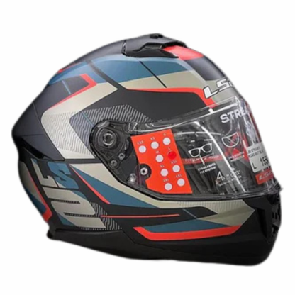 LS2 FF320 Stream II Road Helmet - Matt Black Blue