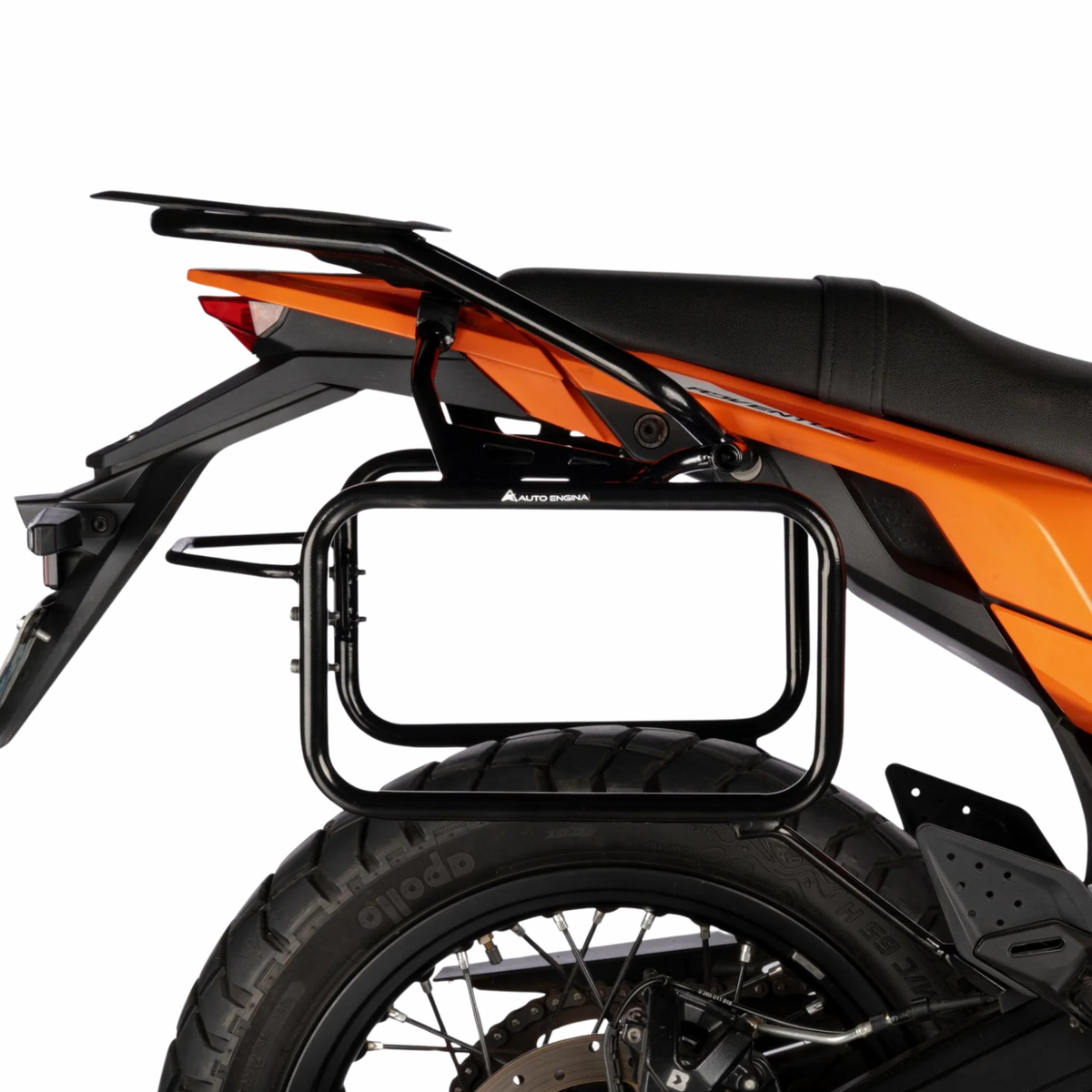 Auto Engina KTM ADV 390 (2025) Pannier / Saddle Stay + Top Rack - Black - Auto Engina
