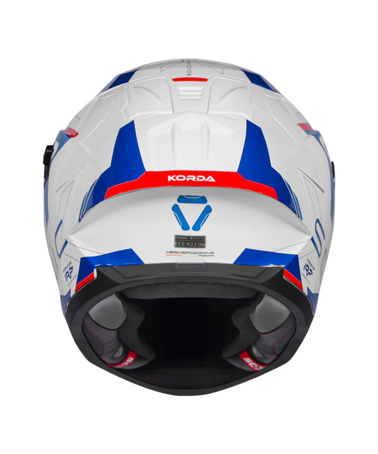 Korda Sonic GP Roadlion Helmet - Gloss Blue Red