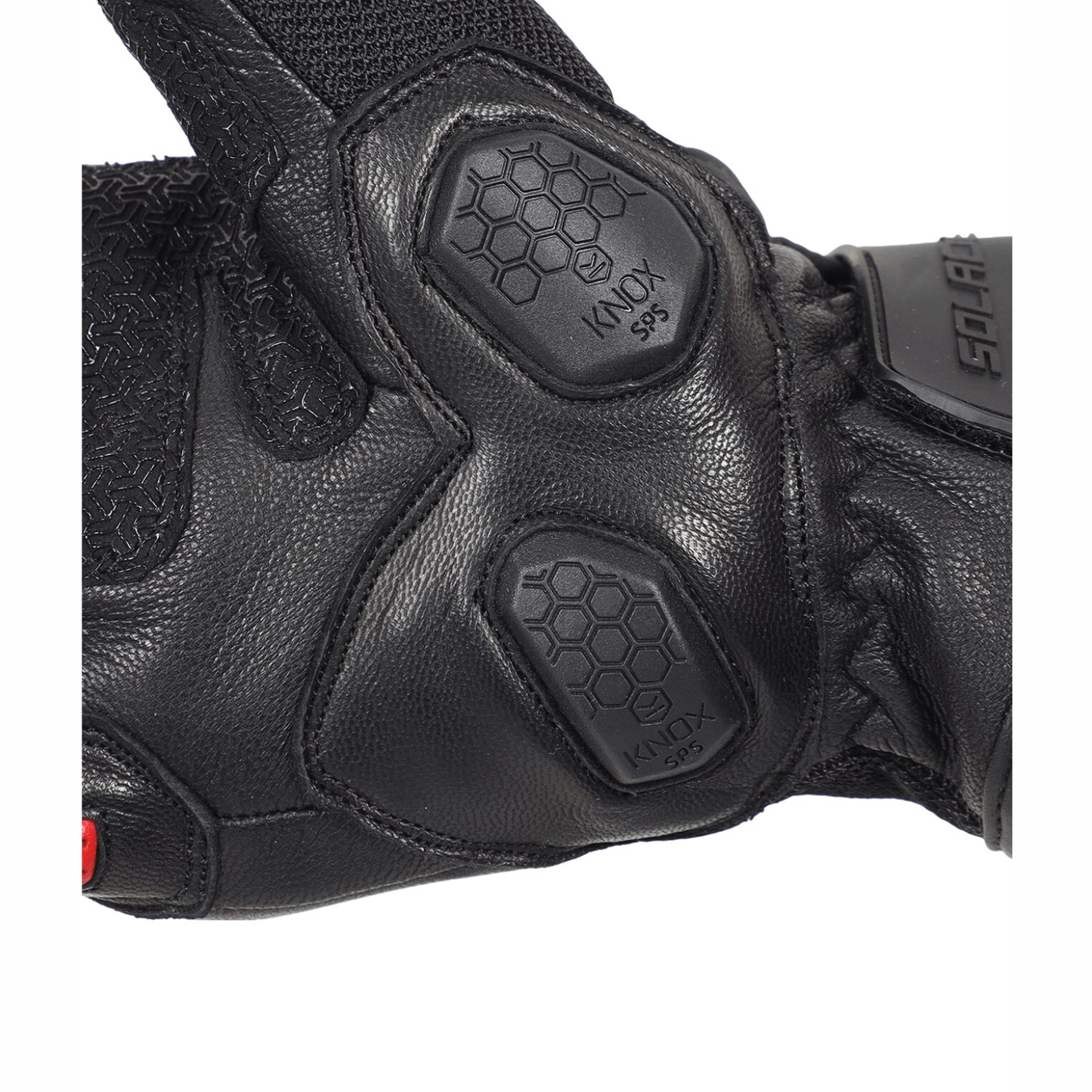 Solace Rival Carbon CE Motorcycle Riding Gloves - Black