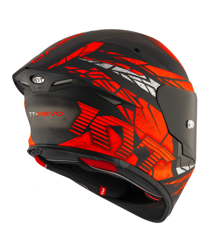 KYT TT-Revo Combustion Helmet - Matt Red