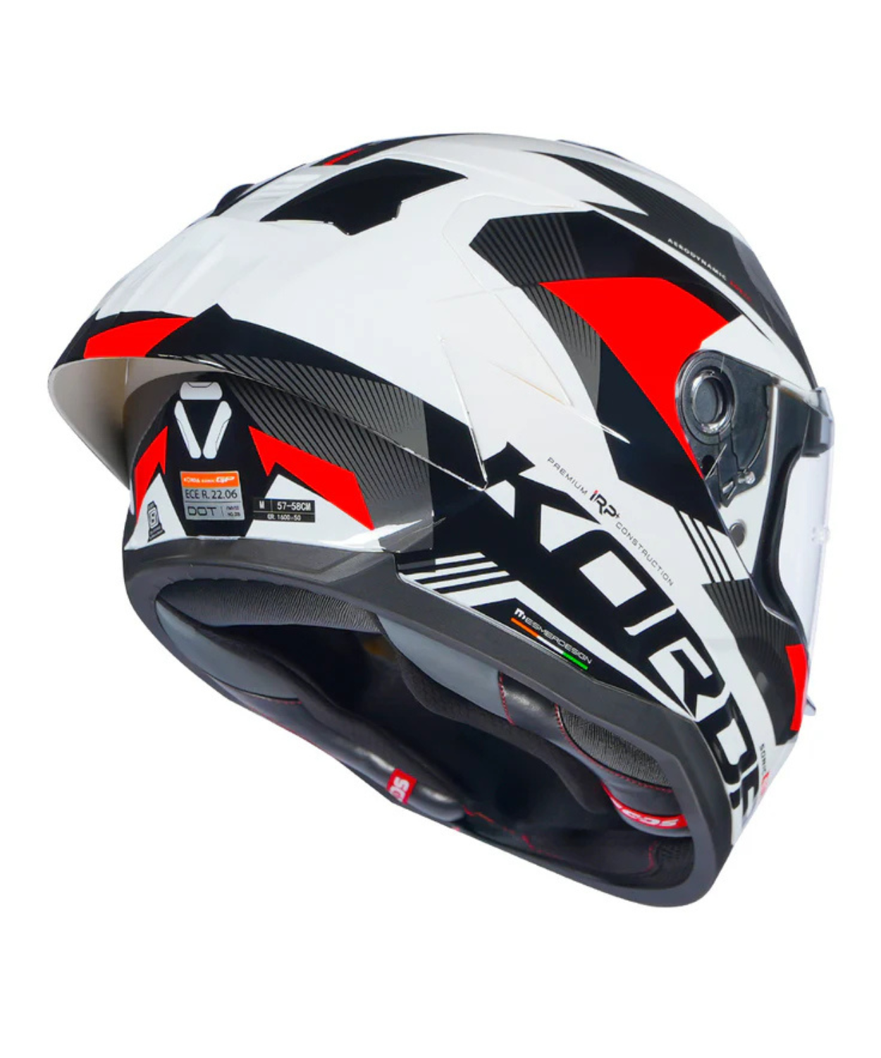 Korda Sonic GP Brave Helmet - Gloss White Red