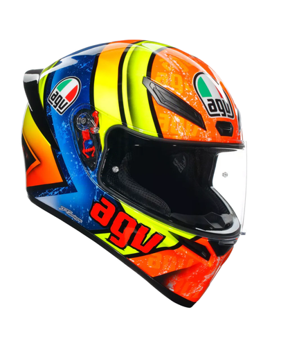 AGV K1 S Izan Helmet - Gloss Orange Yellow Blue