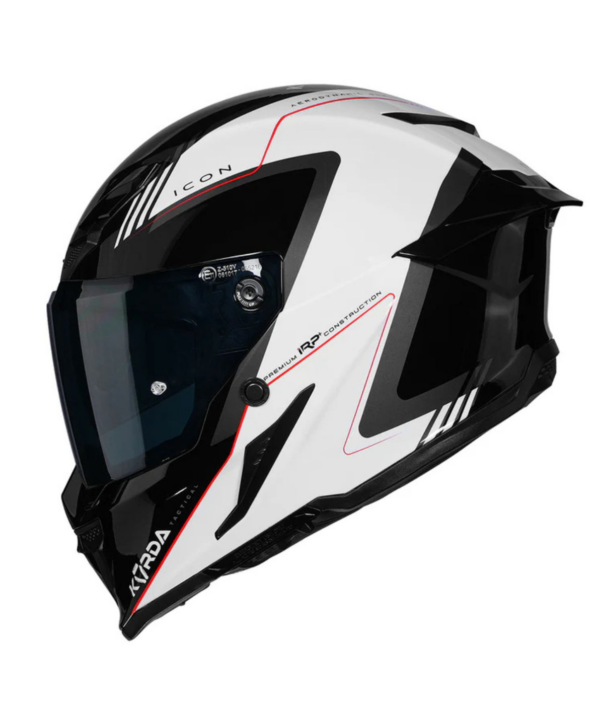 Korda Icon Nero Helmet - Gloss White Red - Korda
