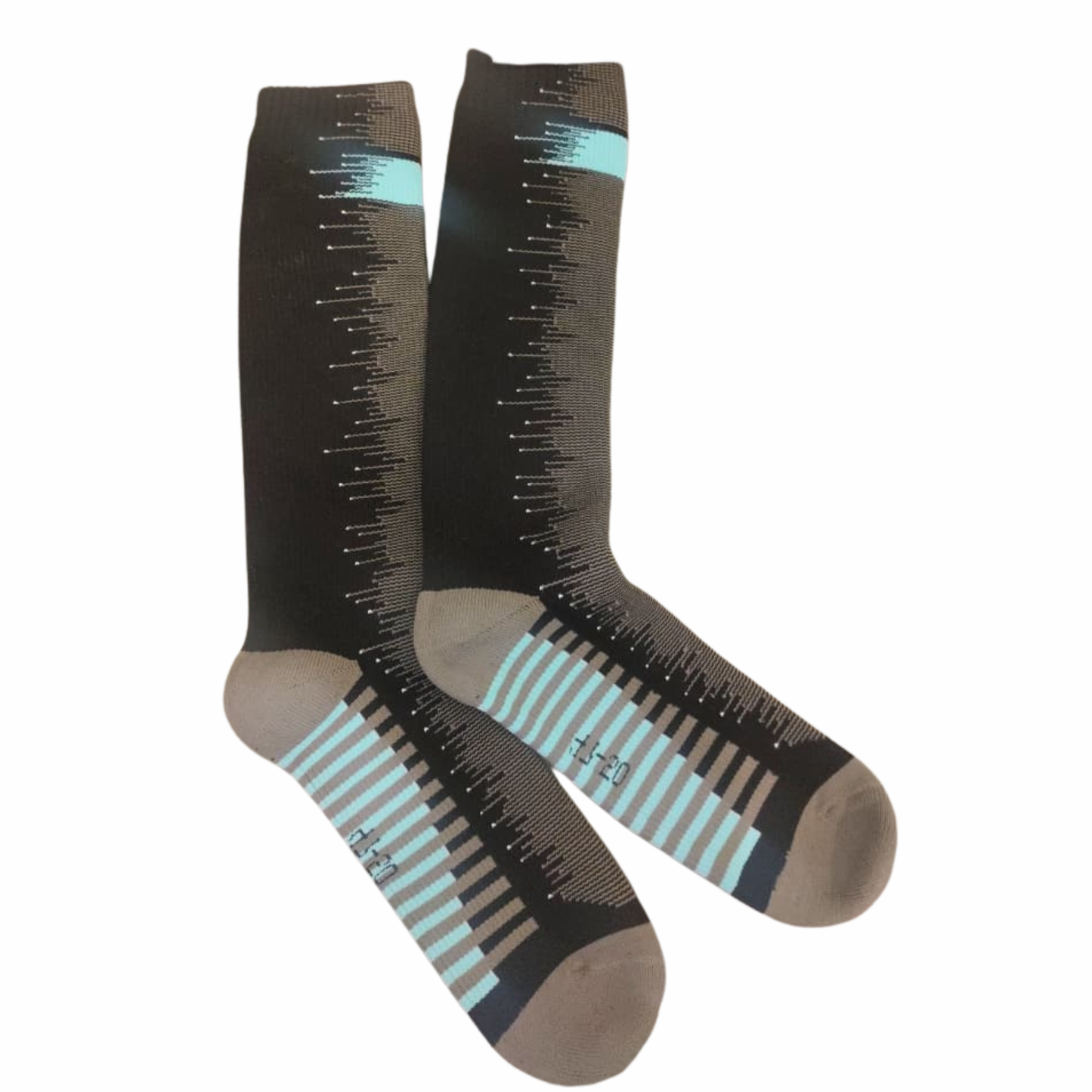 Moto Arch Knee High Waterproof and Winter Socks - Black Blue
