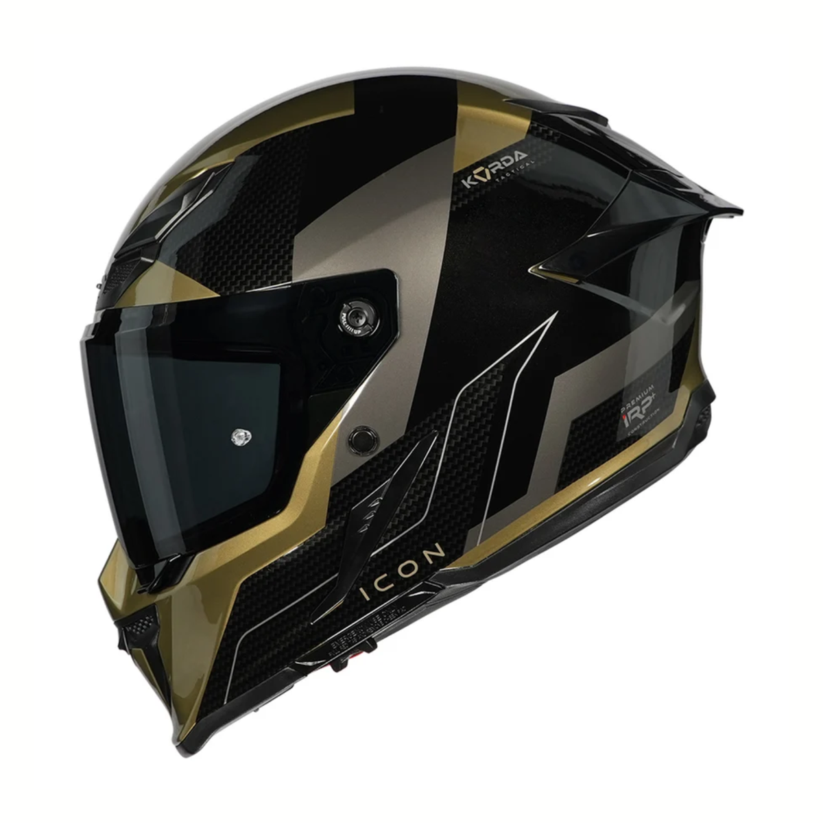 Korda Icon NYX Helmet - Gloss Black Gold