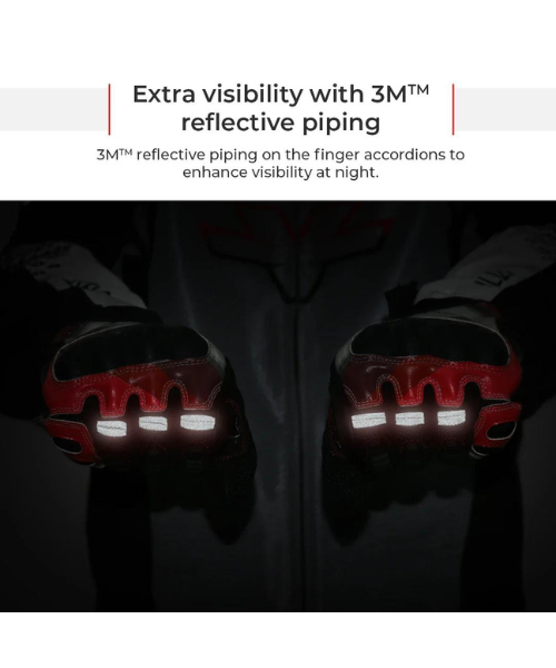Viaterra Holeshot Pro Semi Gauntlet Hybrid Riding Gloves - Black Yellow