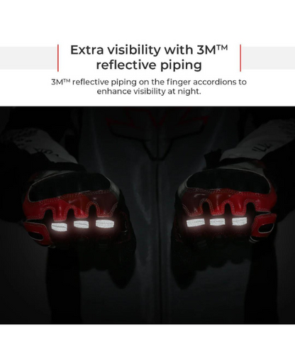 Viaterra Holeshot Pro Semi Gauntlet Hybrid Riding Gloves - Black Yellow