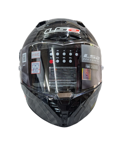 LS2 FF805 Thunder Carbon GP Pro FIM Cirtified Helmet - Gloss Black
