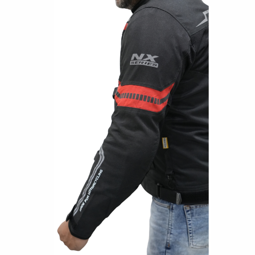 Bison ProGear Clavis Riding Jacket - Black Red