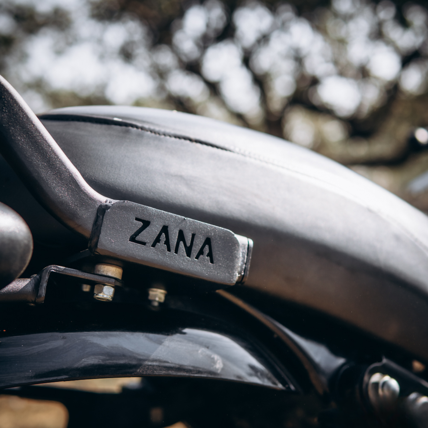 Zana Royal Enfield Hunter 350 Top Rack with MS Plate V-2 - Black - ZI-8268-V2