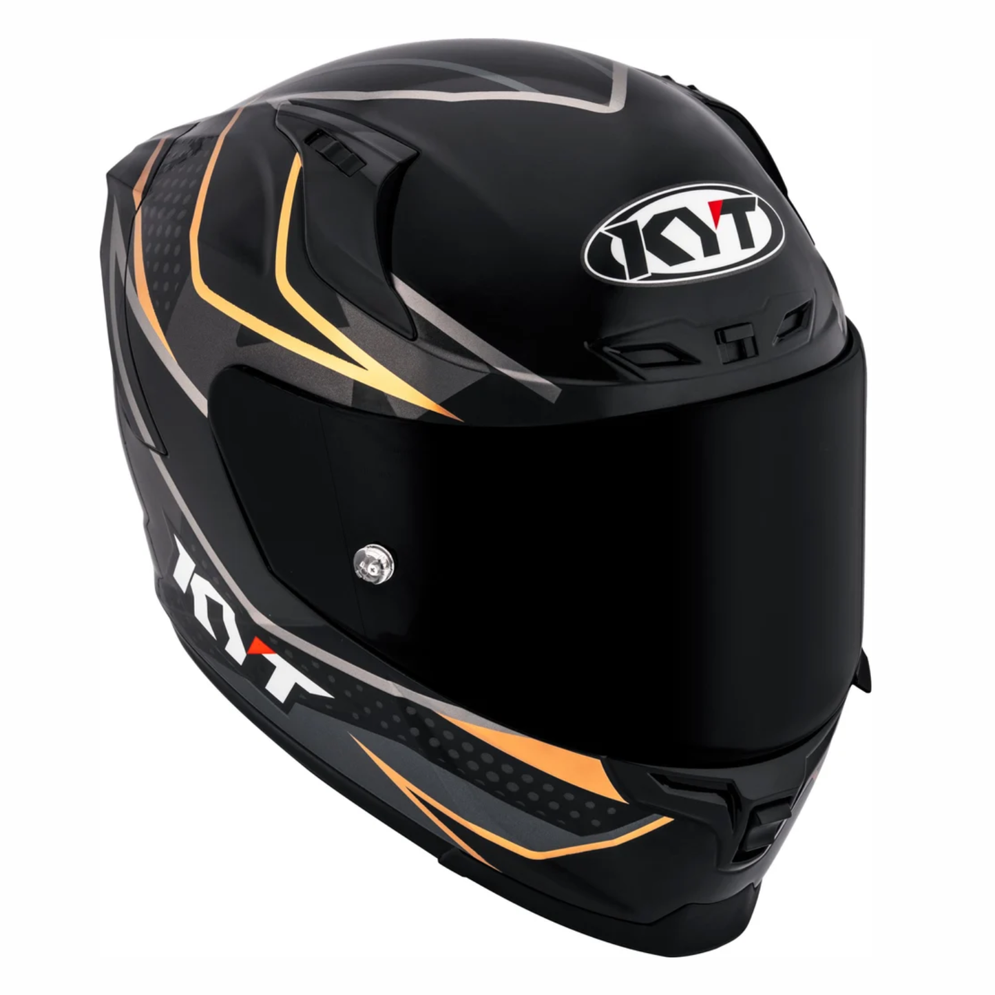 KYT Striker SV Davo Helmet - Gloss Black Gold